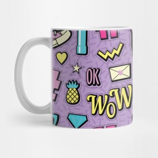 90s Aesthetics Coloful Design Mug